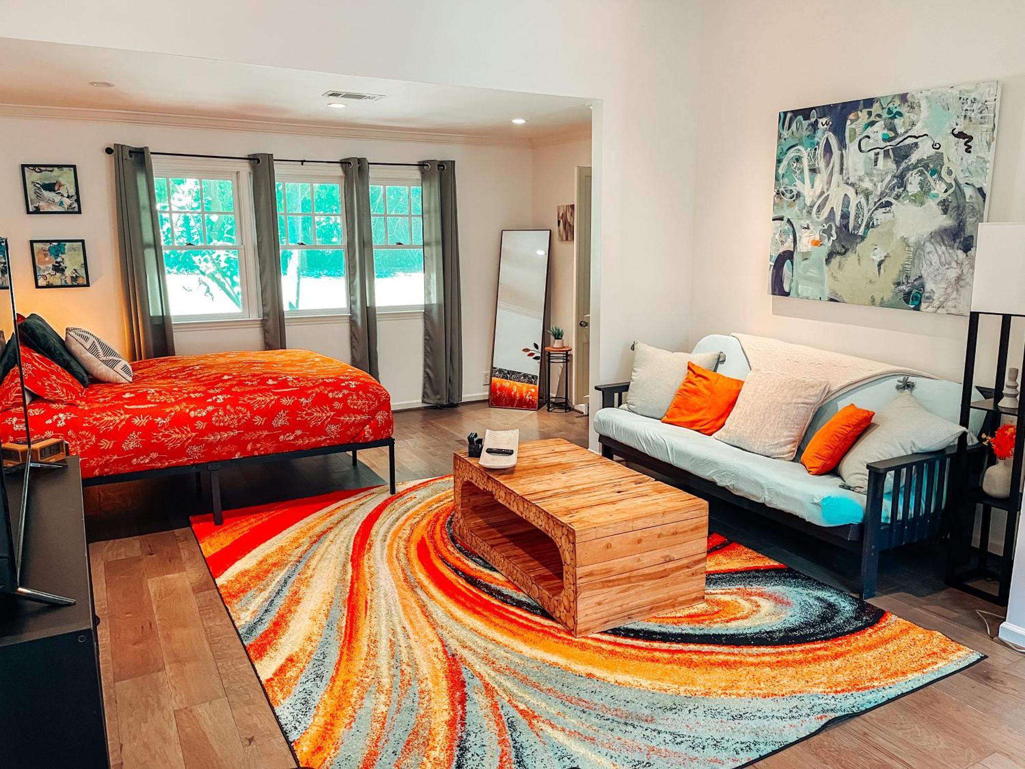 Cozy Guest House Studio Apartment Greensboro Esterno foto